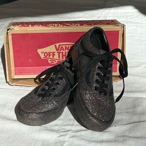 VANS Authentic Sparkle VGUC with‎ Box - Size 4/5.5
